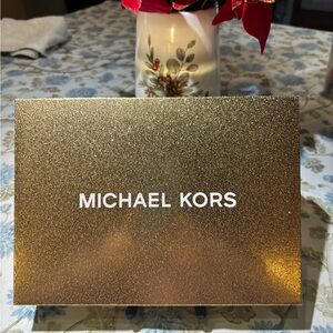 New Michael Kors Tan and Brown Logo Belt Bag